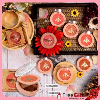 HF6036 Sivanna Gold Bee Blusher บลัชออนเนื้อฝุ่น เม็ดสีแน่น มีทั้งเนื้อแมท และเนื้อชิมเมอร์