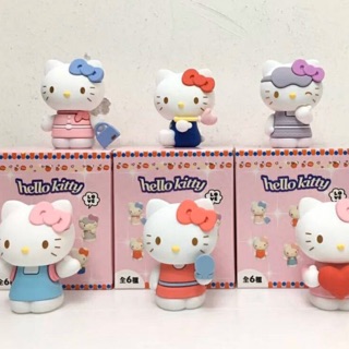 โมเดล Hello Kitty เซ็ท 6 ตัวในหนึ่งชุด สุดคุ้ม ลิขสิทธิ์แท้จาก Sanrio