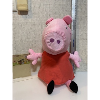 ตุ๊กตาPeppa pig ตัวใหญ่ 18-19” ของแท้ แถมกล่องเสียงให้ค่ะ สภาพ92%