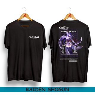 เสื้อยืด พิมพ์ลายอนิเมะ Raiden SHOGUN GENSHIN IMPACT