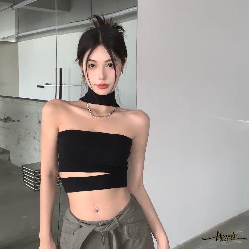 Hannie- เสื้อท็อปส์ เปิดหลัง ลําลอง ฤดูร้อน สําหรับผู้หญิง