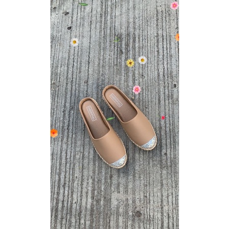 รองเท้าแตะsize 42-44 | Glitter slip on by Cheeryfull   รองเท้าเปิดส้น - รูปที่ 7