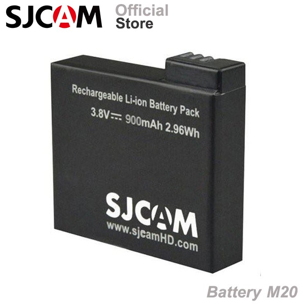 SJCAM Battery M20 900mAh 3.8V For Action Camera แบตเตอรี่ (ของแท้) กล้องแอคชั่น คาเมร่า กล้องติดหมวก กล้องดำน้ำ