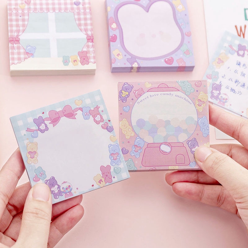 Pink Girl Sweetheart Candy Note Book Student Message Note Paper ความคิดสร้างสรรค์ N Times Notes