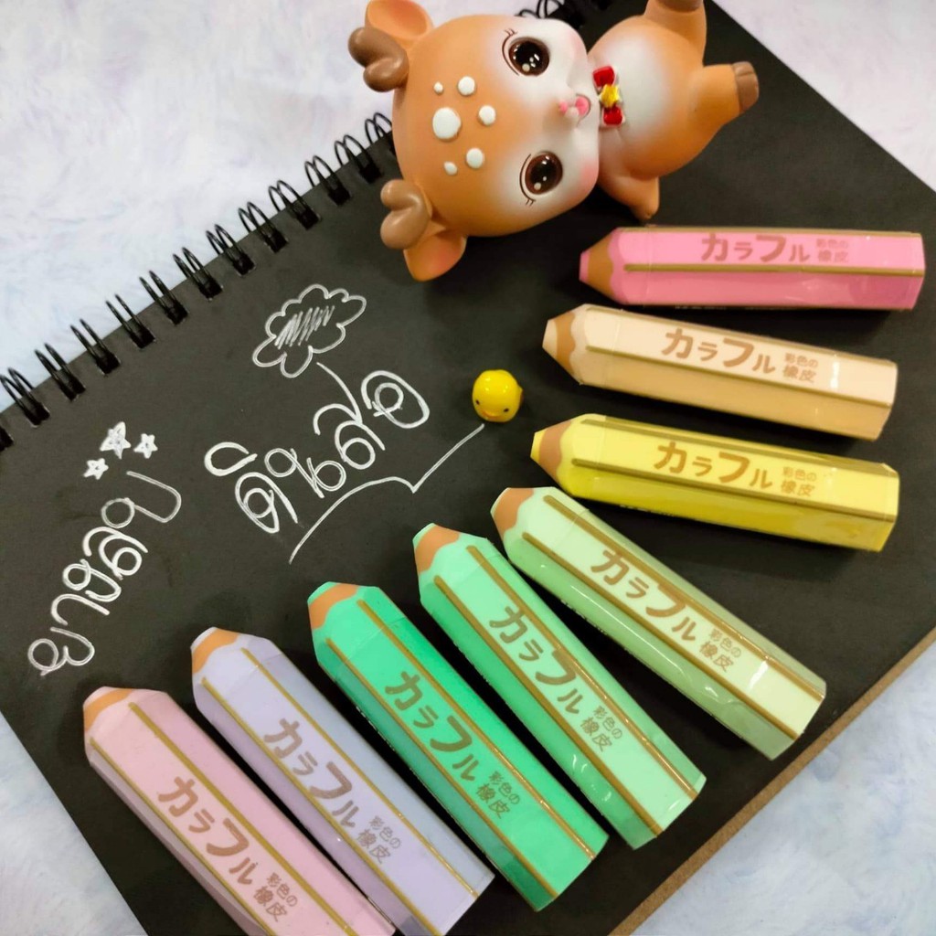 ยางลบ ยางลบรูปดินสอสีพาลเทลน่ารัก M&G AXP963T4