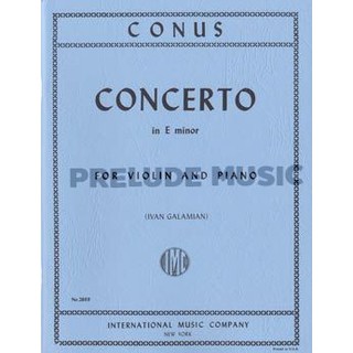 (โค้ดINCSM2Lลด70฿) (Violin and Piano) Conus, J: Concerto E minor (IMC2869)
