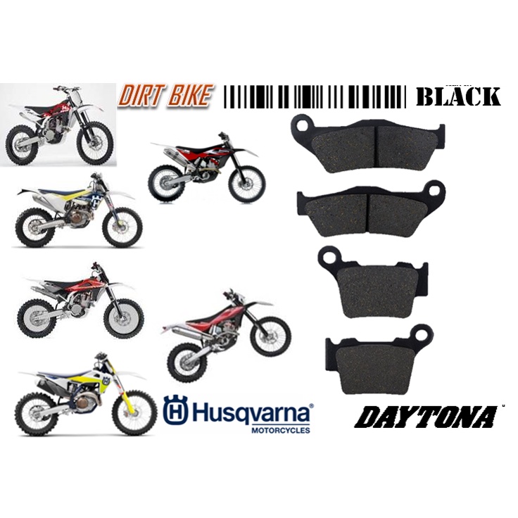 HUSQVARNA ผ้าเบรก TC 449 TE 449 FC 450 FE 450 TC 450 TXC 450 BEST QUALITY BLACK MOTORSPORT