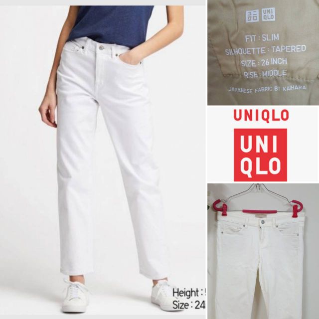 กางเกงยูนิโคล่Womenยีนต์ Uniqlo Slim Fit