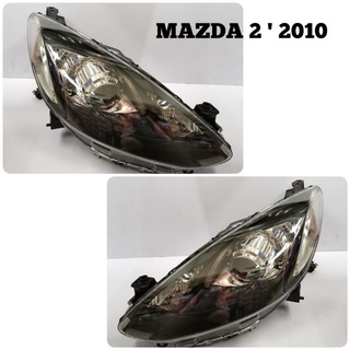 DEPO ไฟหน้า โปรเจคเตอร์ ไฟหน้าแต่ง MAZDA 2 Mazda2 มาสด้า2 2009 2010 2011 2012 2013 2014