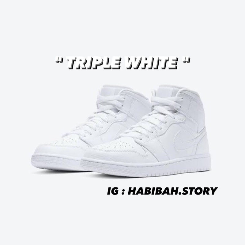 air jordan 1 high triple white