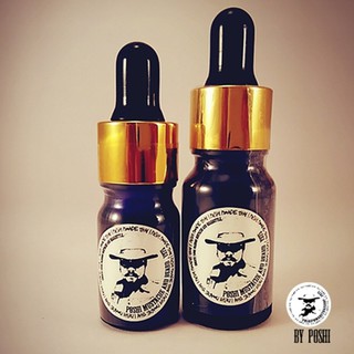 POSHI น้ำยาปลูกผม หนวด คิ้ว เครา จอน MUSTACHE AND BEARD , 1975 (Set 10+5 ml.)