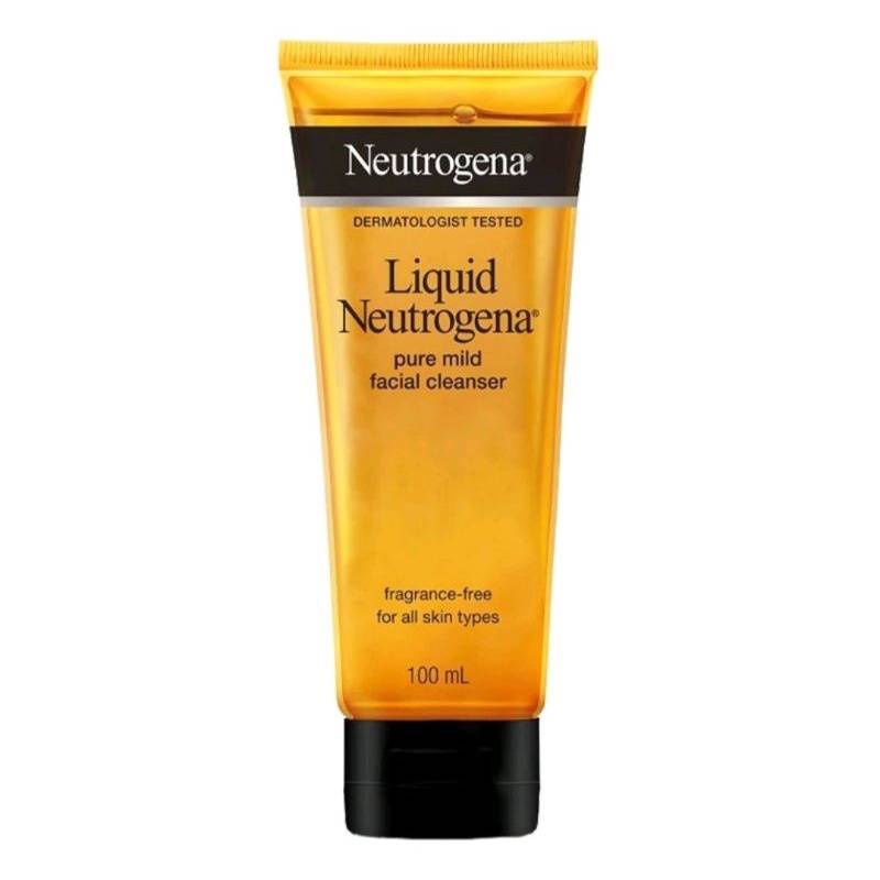 นูโทรจีน่า เจลล้างหน้า ลิควิด เพียวมายด์ เฟเชียล คลีนเซอร์ ไม่มีน้ำหอม Neutrogena Liquid Pure Mild Facial Cleanser 100ml