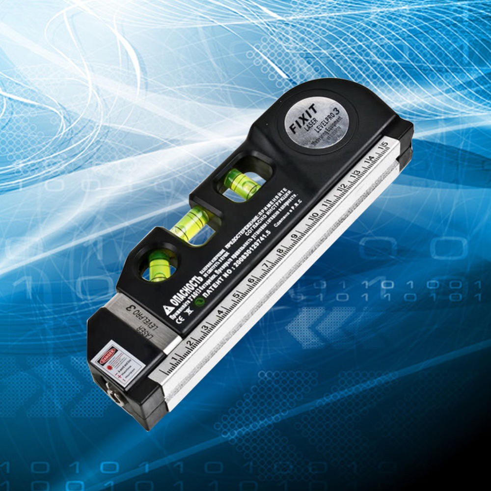 Leveing Laser 3 in 1 เครื่องวัดระดับ เลเซอร์ เครื่องวัดระดับน้ำ อุปกรณ์วัดระดับ พร้อมตลับเมตร