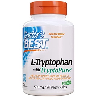 Doctors Best L-Tryptophan with TryptoPure 500 mg 90 Veggie Caps