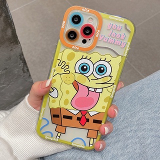 For VIVO Y16 Y21 Y21s Y33s Y20i Y20sG Y12s Y15S Y12 Y15 Y17 Y19 Y75 S1 Y30 Y51 V15 V20 X50 Pro V23 V23e SpongeBob Patrick Soft TPU Case Camera Lens Full Transparent Cover | DFC017