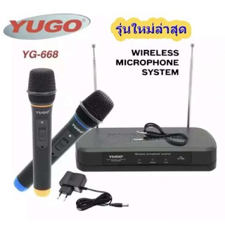 ﻿YUGO ไมโครโฟนไร้สาย รุ่น JH-223T (Black)