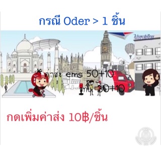 ค่าส่งเพิ่ม10฿/PCs (กรณีสั่งมากกว่า 1 pcs)