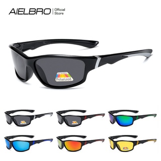 『READY STOCK』AIELBRO แว่นตากันแดดแฟชั่นสําหรับผู้ชายผู้หญิงเลนส์ Polarized เหมาะกับการเล่นกีฬาขี่รถจักรยาน Mtb Uv400