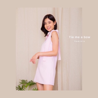 femininbrand Tie me a bow DRESS 🎀 - rose pink