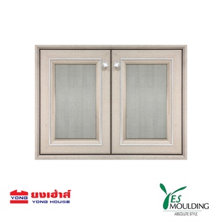 YES MOULDING บานซิงค์คู่ รุ่น CD8060-31 สีแฟบริค บราวน์ บานซิงค์