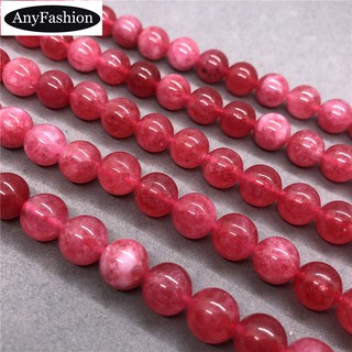 ลูกปัด Argentina Rhodonite 6 / 8 / 10 มม . Diy สําหรับทําเครื่องประดับ