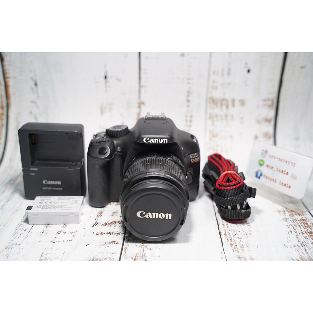 (ขาย) กล้อง Canon EOS 550D พร้อมเลนส์คิท ชัตเตอร์น้อยๆ ราคาถูก