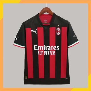 เสื้อกีฬาแขนสั้น ลายทีมชาติฟุตบอล AC Milan 2022 2023