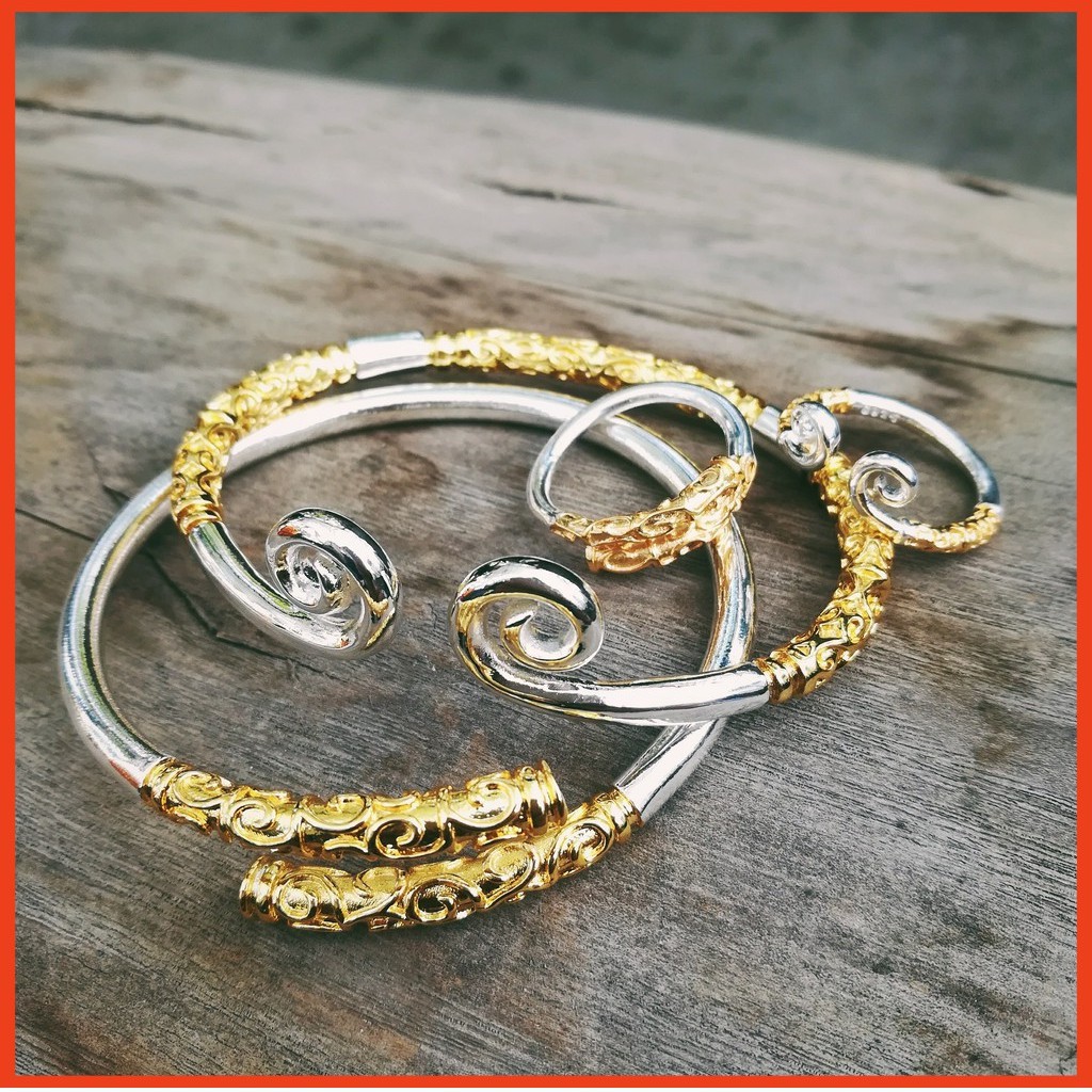 สร้อยข้อมือเงิน Combo 1 สร้อยข้อมือ Kim Co - 1 WuKonkaG Kim Co Ring - Unisex