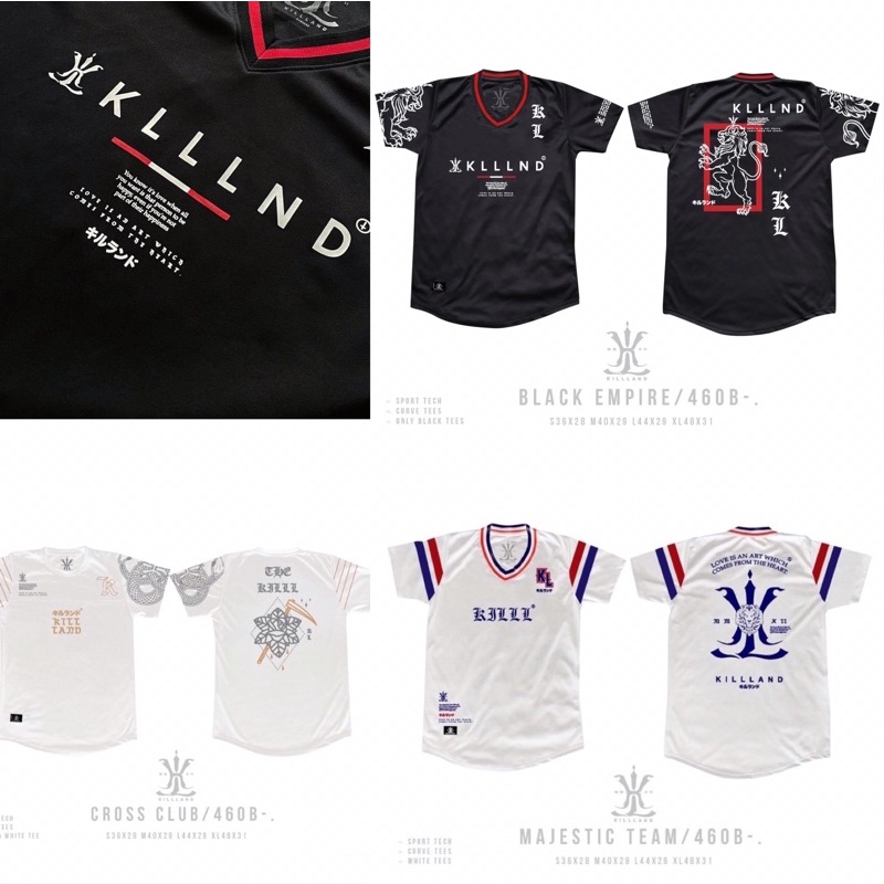 แบรนด์KILLLAND Colourway สไตล์ University jersey ✨ ผ้าเบา สบาย แห้งไว ไม่ต้องรีด  ด้วยเทคโนโลยีผ้า S