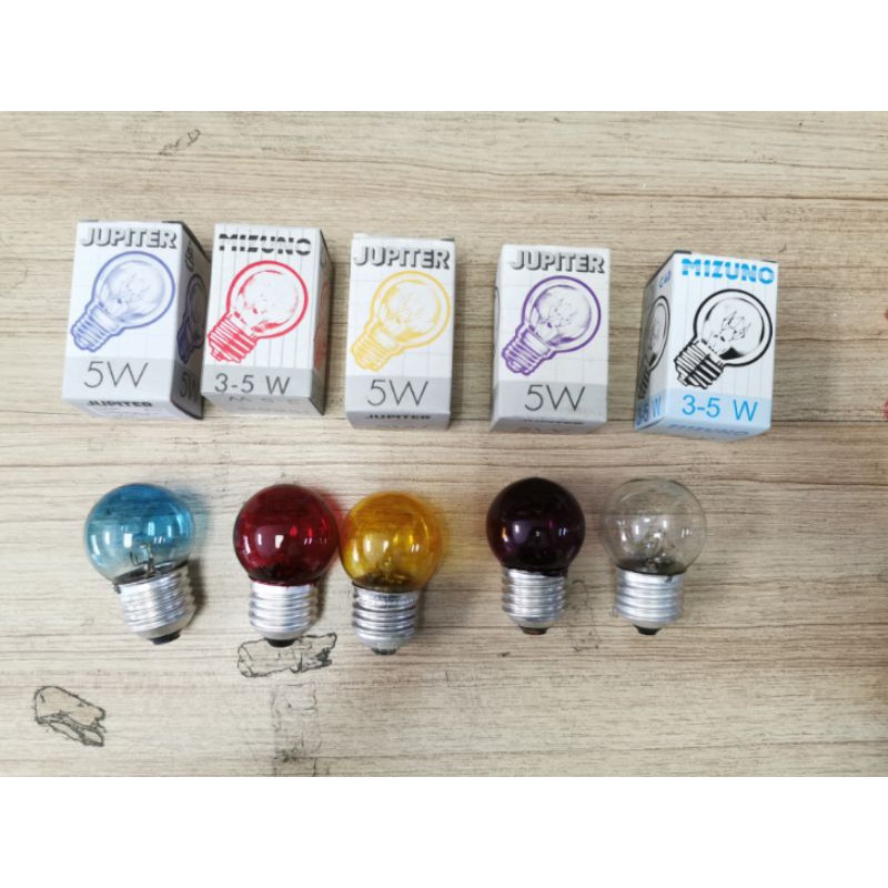 หลอดไส้ หลอดปิงปอง E27 (ขั้วเกลียว) และ B22 (ขั้วเขี้ยว) หลอดไฟให้ความร้อน ขนาด 3 -​5 W , 10w, 25W แ