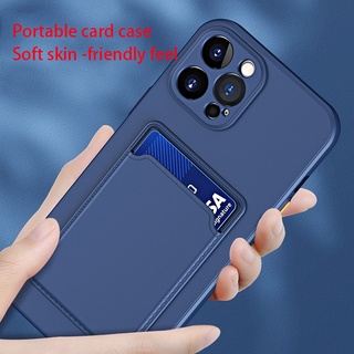 เคสโทรศัพท์ ซิลิโคนนิ่ม กันกระแทก พร้อมช่องใส่บัตร สีแคนดี้ สําหรับ Samsung A14 M31S M31 M30S M21 M21S F41 M12 A12