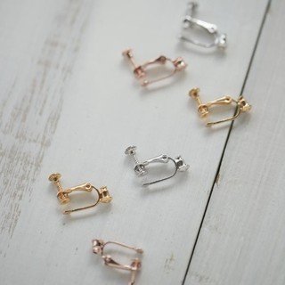 Silver Rose Gold Clip Earring Accessories อะไหล่ ต่างหู ตุ้มหู หนีบ สีเงิน ทอง โรสโกลด์ สำหรับแปลง สำหรับคนไม่เจาะหู