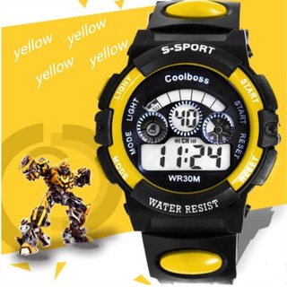 Sport Watch นาฬิกาข้อมือผู้ชาย-ผู้หญิงและเด็ก สายยางขาว ระบบ Digital