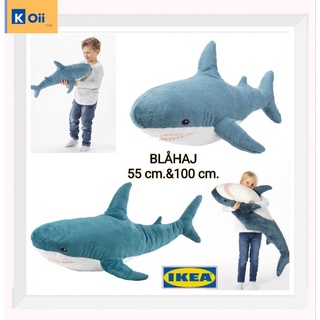 IKEA ตุ๊กตาอิเกีย ตุ๊กตาฉลาม,น้ำเงิน 55,100 ซม. [BLÅHAJ บลัวฮัย]