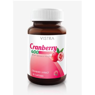 VISTRA Cranberry 600 วิสทร้า แครนเบอร์รี่ 600  30  แคปซูล