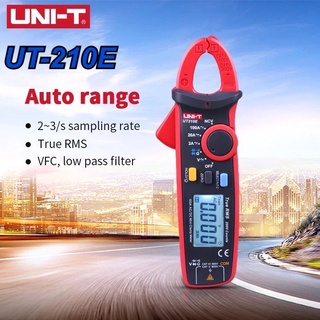 UNI-T UNI T Mini Clamp Meter UT210E ดิจิตอล True RMS AC/DC เครื่องทดสอบแรงดันไฟฟ้า VFC ประจุ Non Contact มัลติมิเตอร์