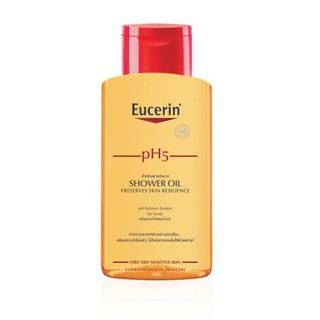 Eucerin pH5 Shower Oil Sensitive skin - ครีมอาบน้ำผสมออยส์ ฟื้นบำรุงเกราะปกป้องผิวให้แข็งแรง