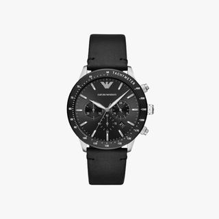 Emporio Armani นาฬิกาข้อมือผู้ชาย Mario Chronograph Black Dial Black รุ่น AR11243