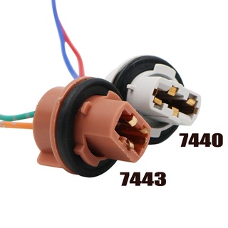 อะแดปเตอร์ซ็อกเก็ตหลอดไฟ LED T20 7440 w21w 7443 w21/5w สําหรับจอดรถยนต์ 1 ชิ้น