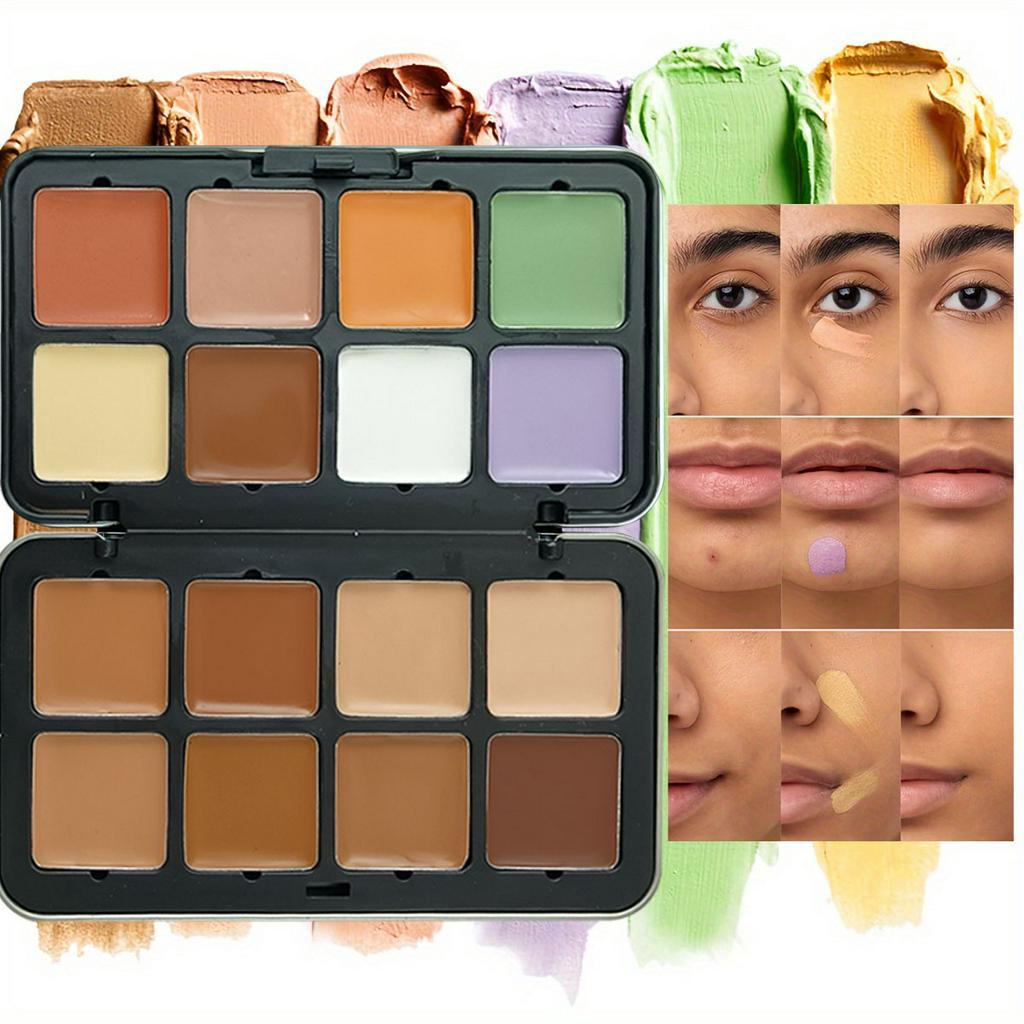 พาเลทคอนซีลเลอร์ 16 สี สําหรับปกปิดรอยสิว รอยคล้ําใต้ตา