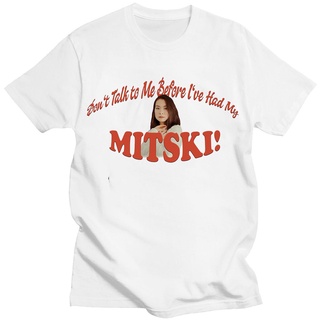 T-shirt  เสื้อยืดแขนสั้น ผ้าฝ้าย 100% พิมพ์ลายนักร้องร็อค Dont Talk To Me Before e Had My Mitski แฟชั่นสตรีท สําหรับผู้ช