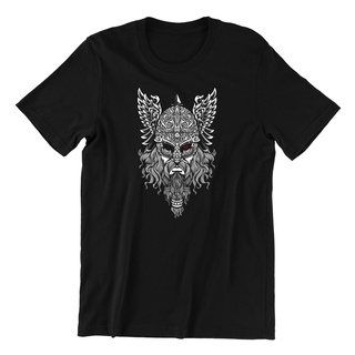 เสื้อยืด พิมพ์ลาย Odin Viking Warriors Ragnar Floki Norse Valhalla สําหรับผู้ชาย