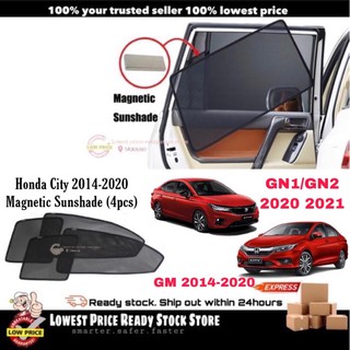 ม่านบังแดดแม่เหล็ก Honda City GM/GN 2014-2022 (4 ชิ้น)