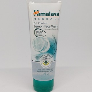 Himalaya oil control lemon face wash 100 ml. หิมาลายา ออย คอนโทรล เลมอน เฟซ วอช 100 มล.