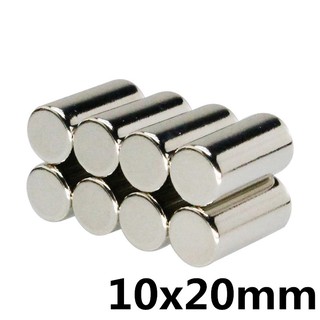 1ชิ้น แม่เหล็ก 10x20มิล ทรงกระบอก Magnet Neodymium 10*20mm แม่เหล็กแรงสูง 10x20mm แม่เหล็กแรงดึงดูดสูง 10x20 มม.