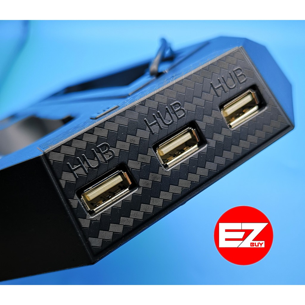ขาตั้ง PS4 Pro /Slim 2in1 พร้อมพัดลม ชาร์จจอย  HUB รูปถ่ายจากสินค้าจริง100%นข