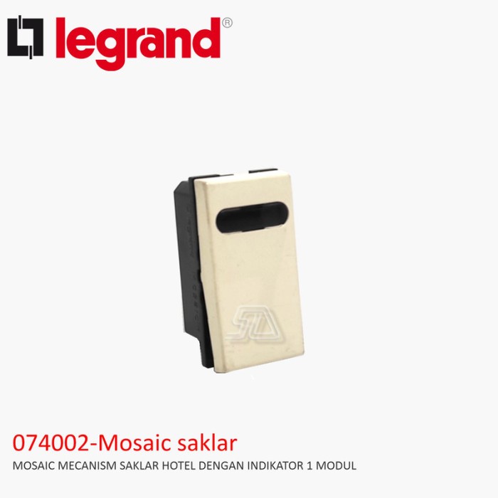 LEGRAND MOSAIC MECANISM HOTEL SWITCH พร้อมโมดูล 1 อัน