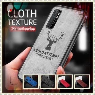 xiaomi mi note 10 pro lite 10pro 10lite note10 note10pro note10lite เคสโทรศัพท์แบบผ้า 3D รูปแบบกวางโชคดีกันกระแทกป้องกันการกลับมานุ่มฝาหลังปลอก