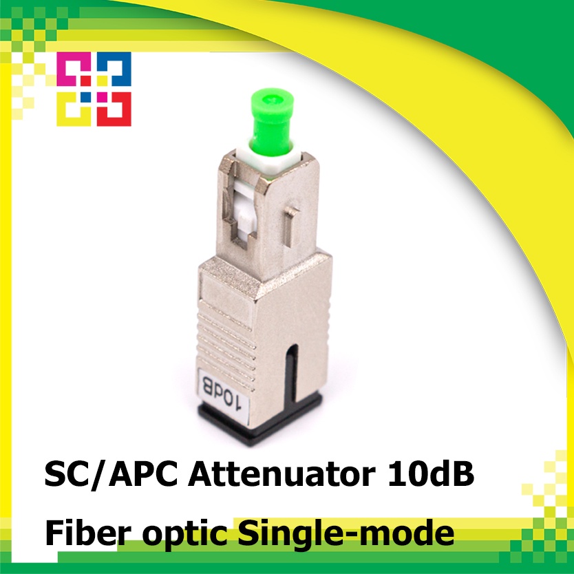 SC/APC Attenuator 10dB Single-mode Fiber Optic (Male/Female), Fixed-BISMON
