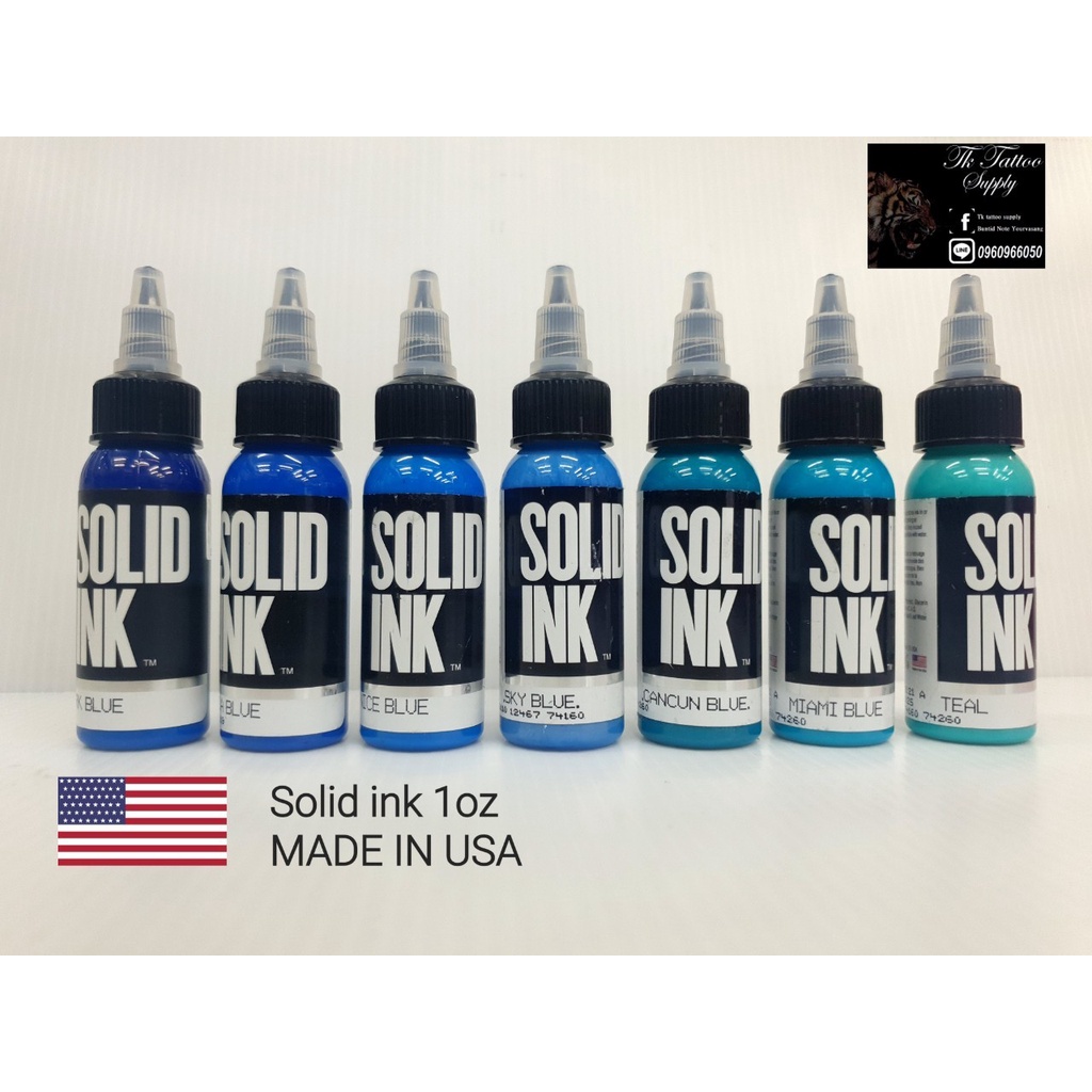 SOLID INK 1OZ. หมึกแท้usaมีหลายเฉด ขนาด30มิล - tktattoosupply - ThaiPick